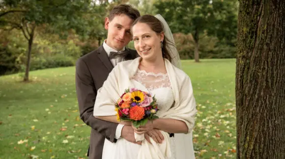 Hochzeit im Regen am Pucher Meer