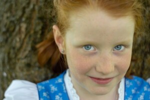 Eindrucksvolle Nahaufnahme eines jungen Mädchens