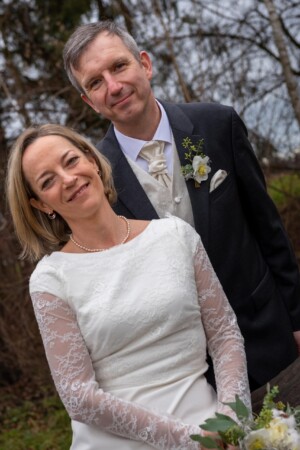 Glückliches Hochzeitspaar
